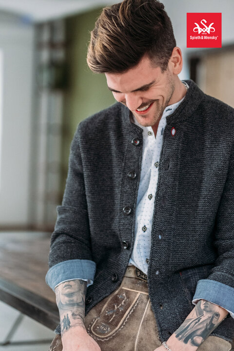 Moderner Herrenjanker im Trachtenstil g&uuml;nstig kaufen