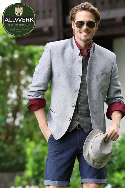 Toolles Alltagsoutfit mit schickem Trachtenjankerund moderner Hose