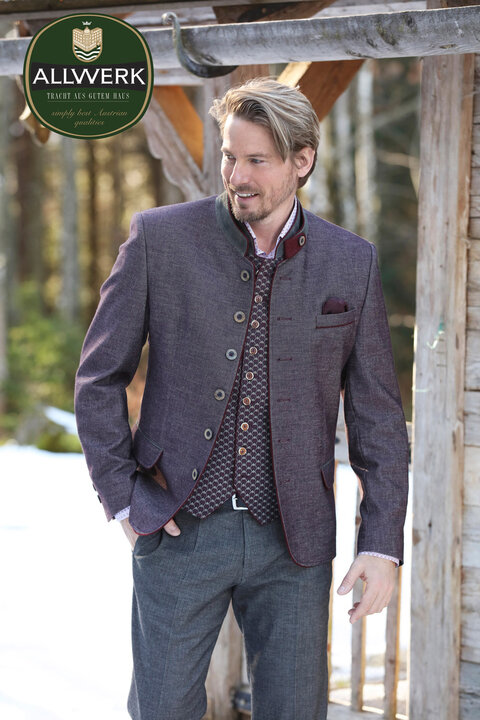 Trachtenjanker, Trachtenweste kombiniert zu Jeans sind das perfekte Outfit f&uuml;r den gast auf einer trachtenhochzeit